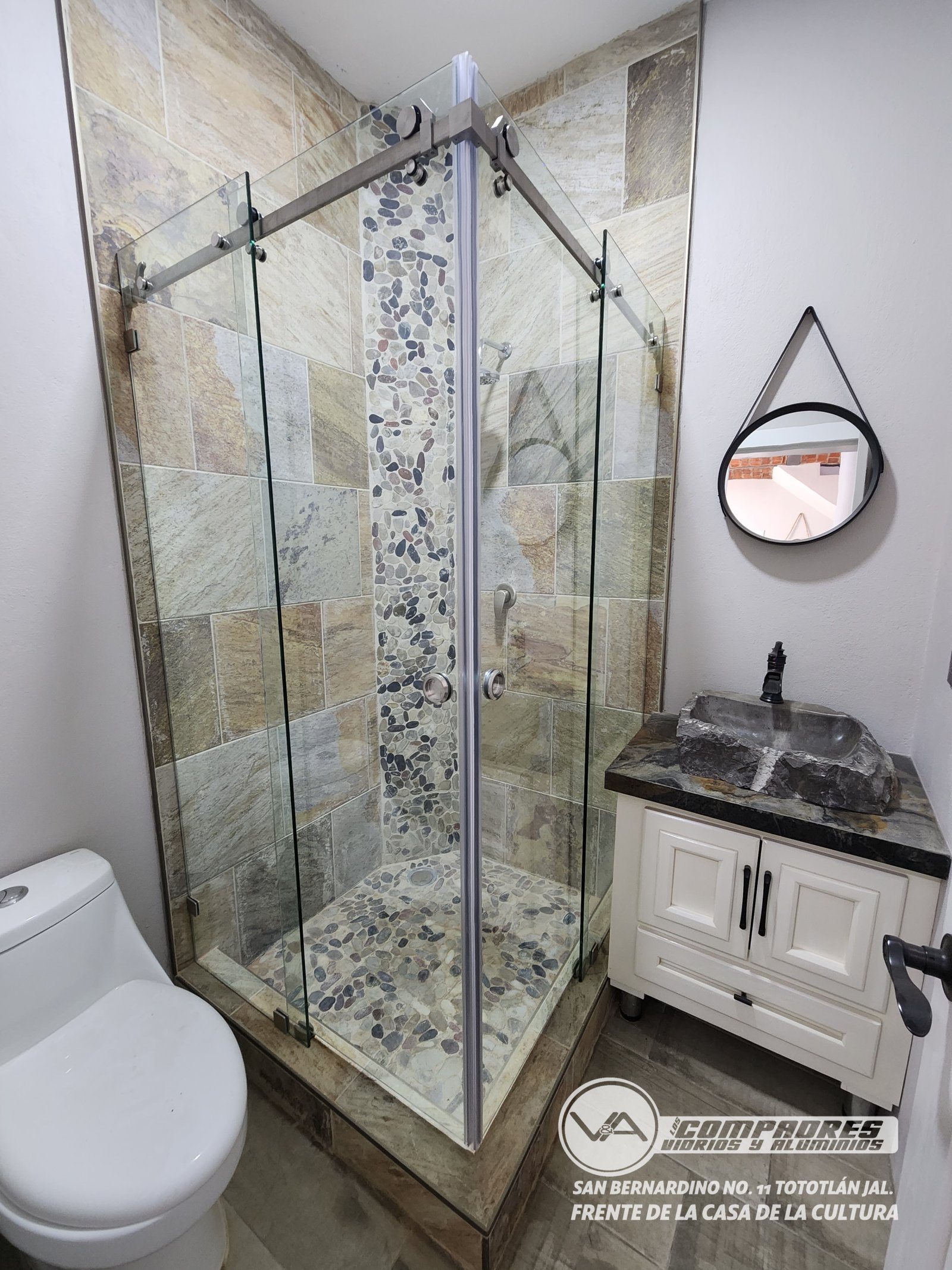 Division de baño bacalar en escuadra